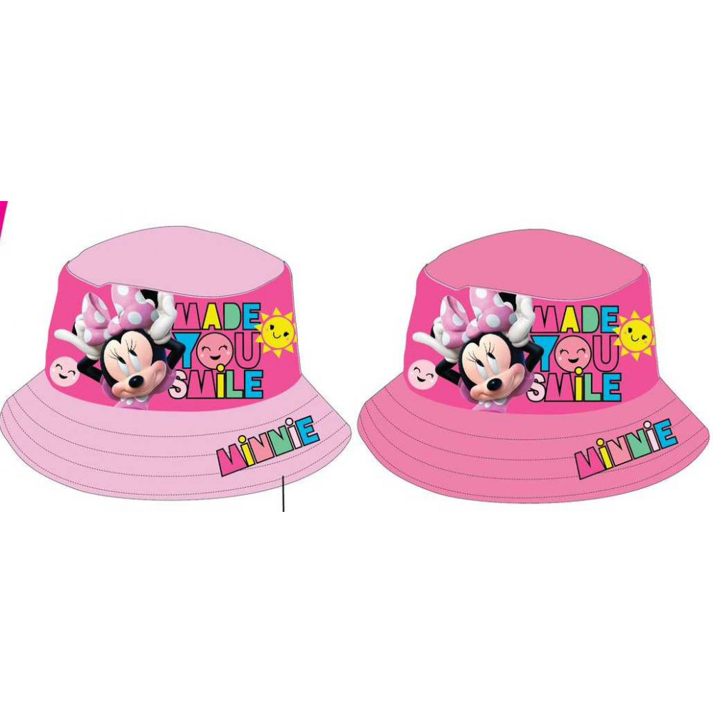 Minnie Mouse - licence Dívčí klobouček - Minnie Mouse 373, světle růžová Barva: Růžová světlejší, Velikost: velikost 52