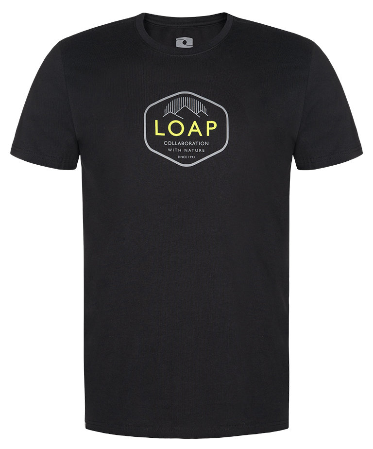 Pánské triko - LOAP Benson, černá Barva: Černá, Velikost: L