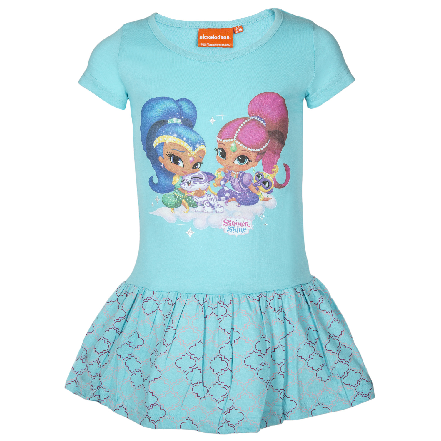 Shimmer-Shine - licence Dívčí šaty - Shimmer-Shine 640-038, tyrkysová Barva: Tyrkysová, Velikost: 92