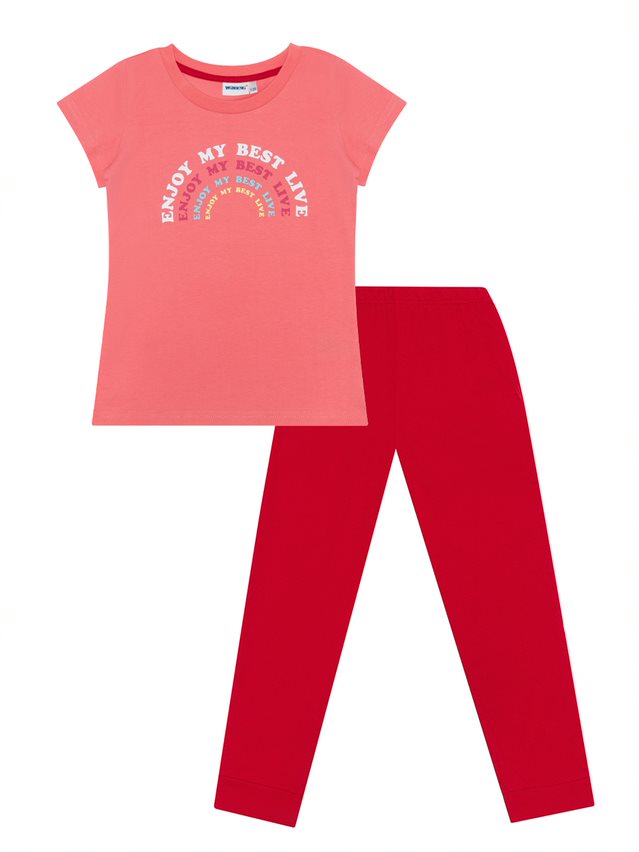 Dívčí pyžamo - Winkiki WJG 11022 růžová/  malinová Barva: Růžová, Velikost: 146