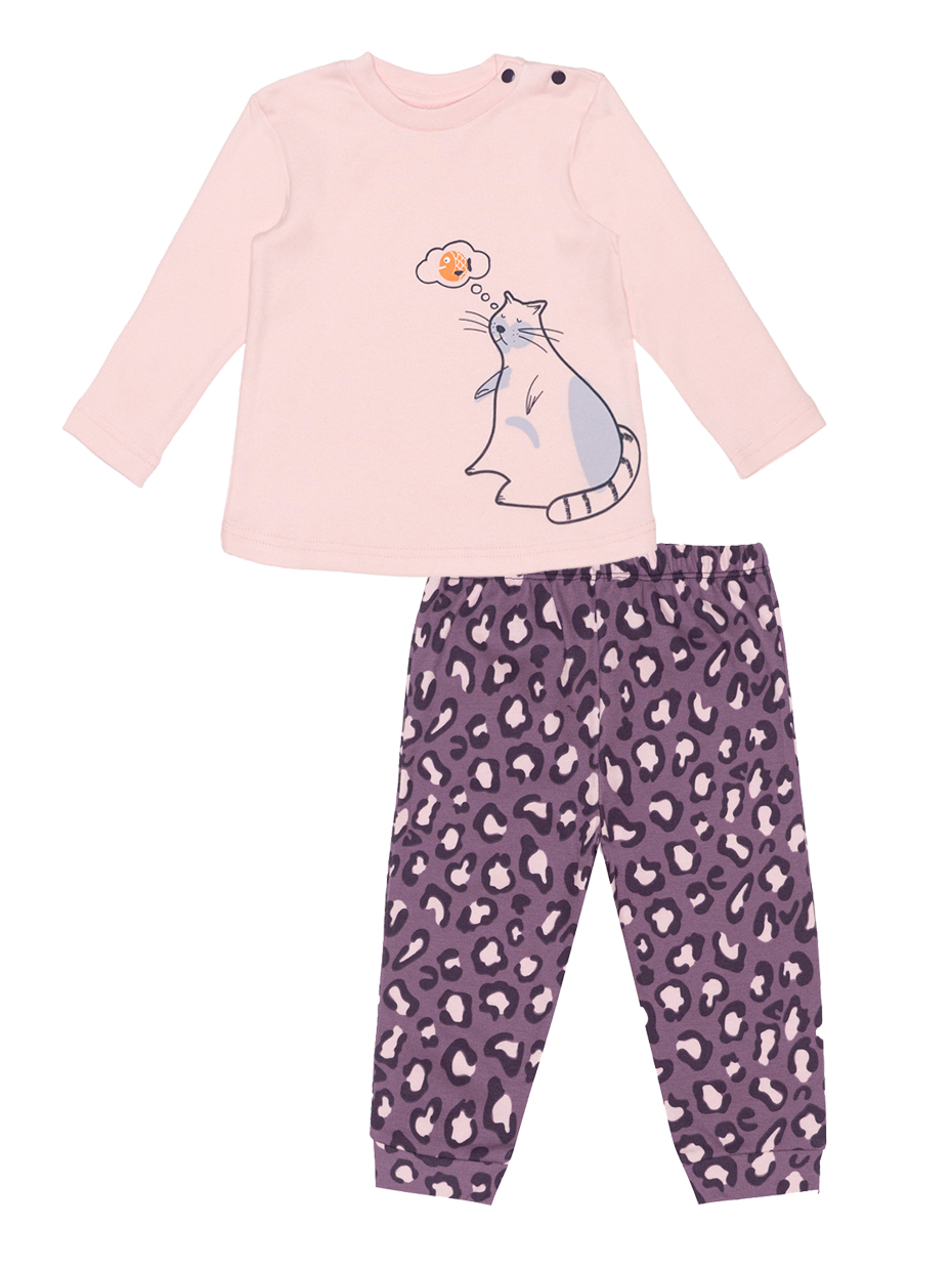 Dívčí pyžamo - Winkiki WNG 02823, růžová/ fialová Barva: Růžová, Velikost: 98