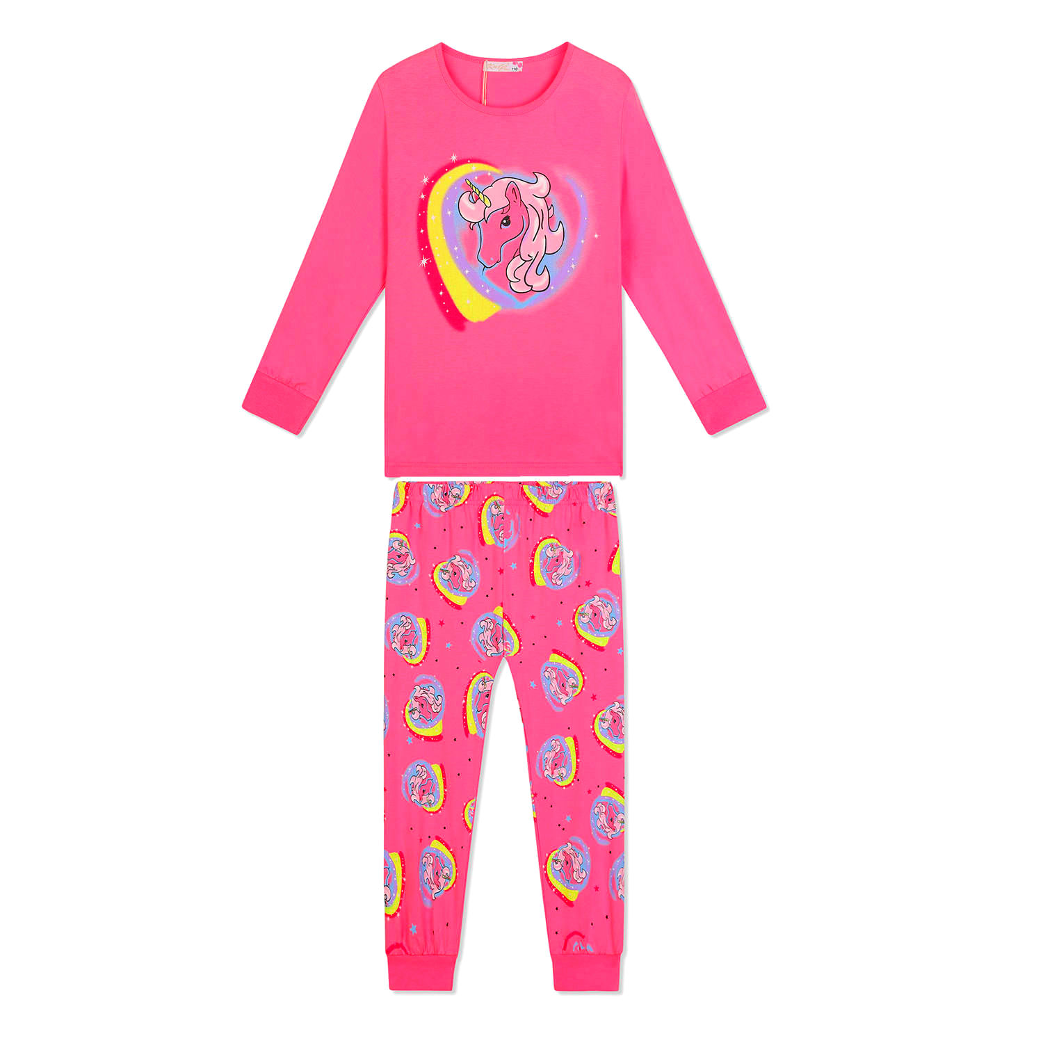 Dívčí pyžamo - KUGO MP1509, růžová tmavě Barva: Růžová tmavší, Velikost: 98