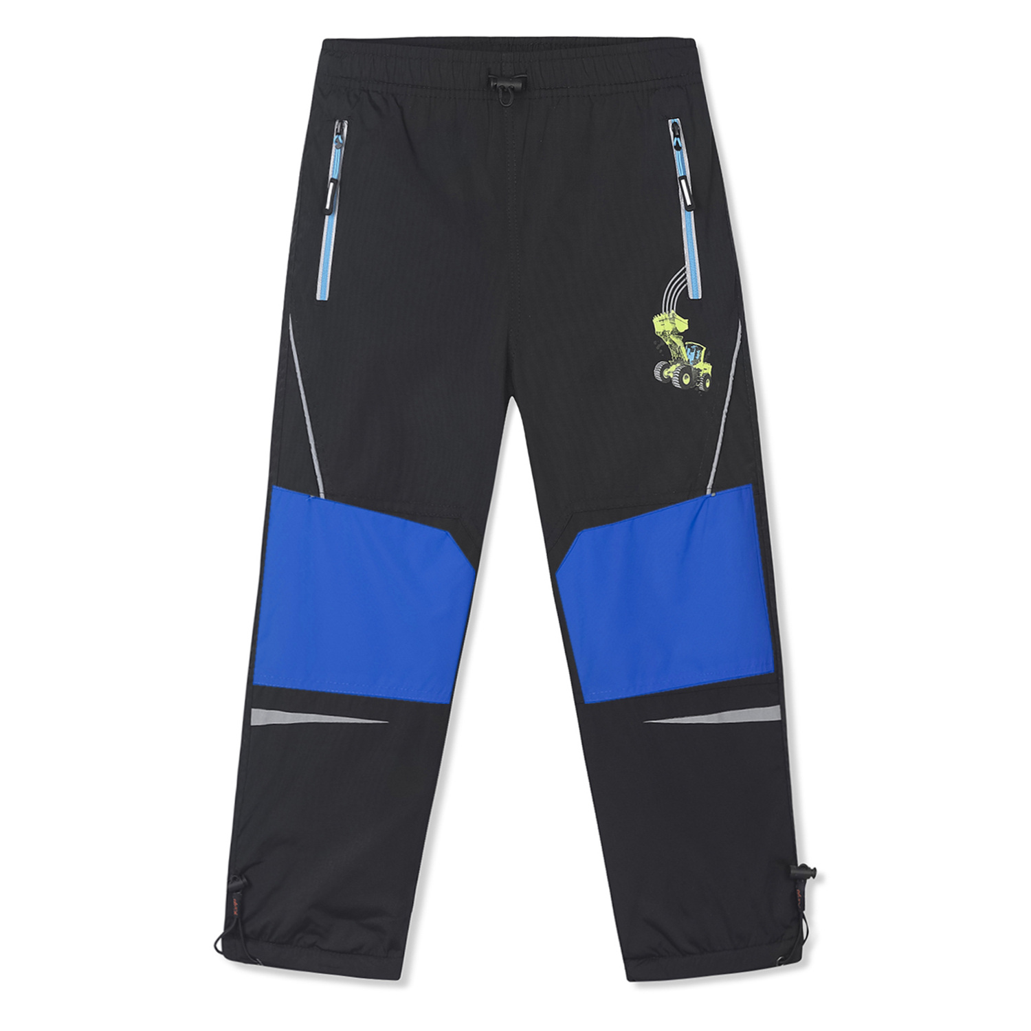 Chlapecké šusťákové kalhoty, zateplené - KUGO DK7092m, tmavě modrá Barva: Modrá tmavě, Velikost: 98