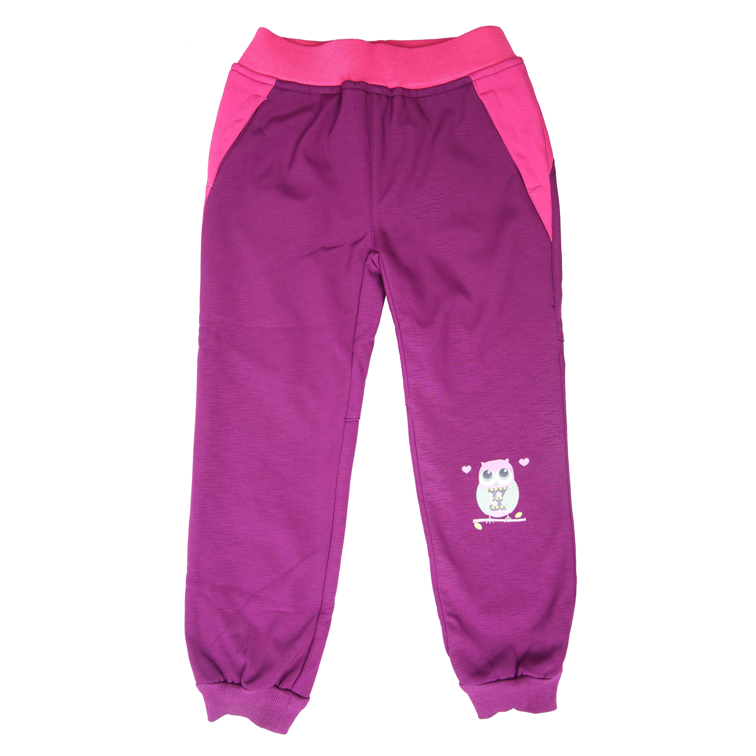 Dívčí softshellové kalhoty, zateplené - Wolf B2191, fialovorůžová Barva: Fialovorůžová, Velikost: 86