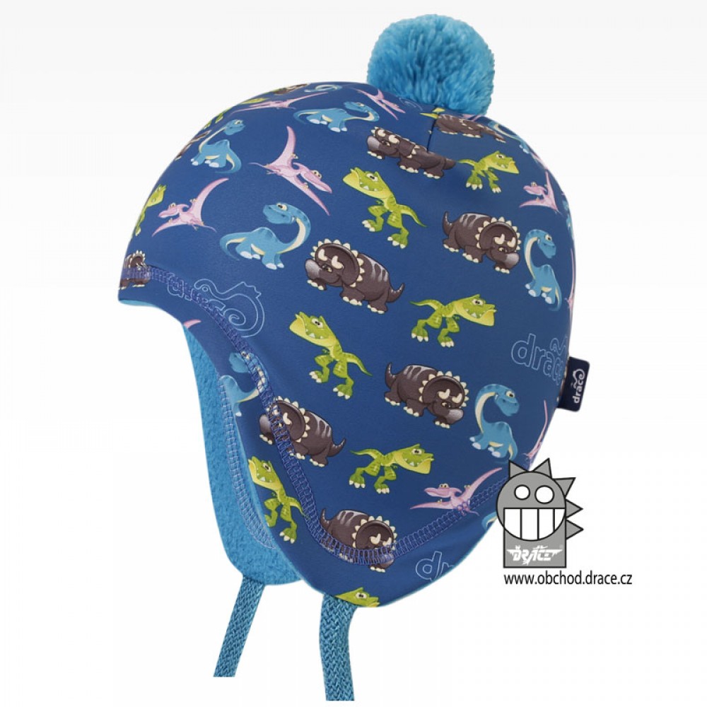 Chlapecká zimní funkční čepice Dráče - Polárka 25, modrá Barva: Modrá, Velikost: 54-56