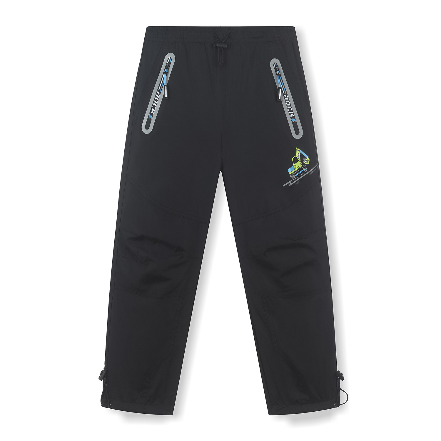 Chlapecké šusťákové kalhoty, zateplené - KUGO DK7093m, černá Barva: Černá, Velikost: 98