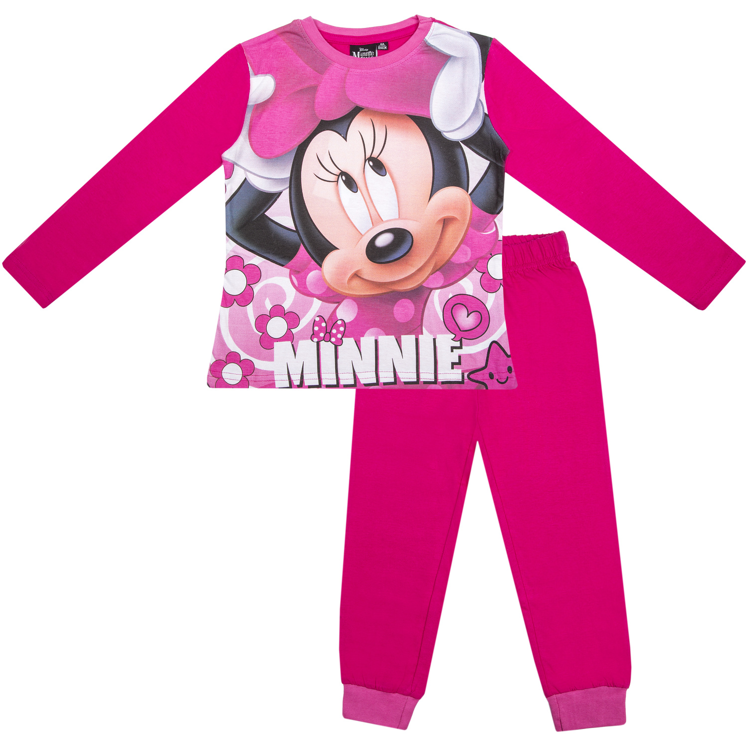 Minnie - licence Dívčí pyžamo - Minnie G-483, růžová tmavší Barva: Růžová, Velikost: 128