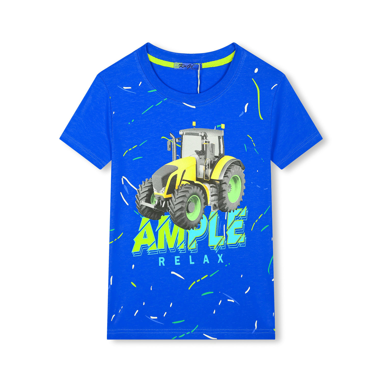 Chlapecké tričko - KUGO HC0697, modrá Barva: Modrá, Velikost: 98