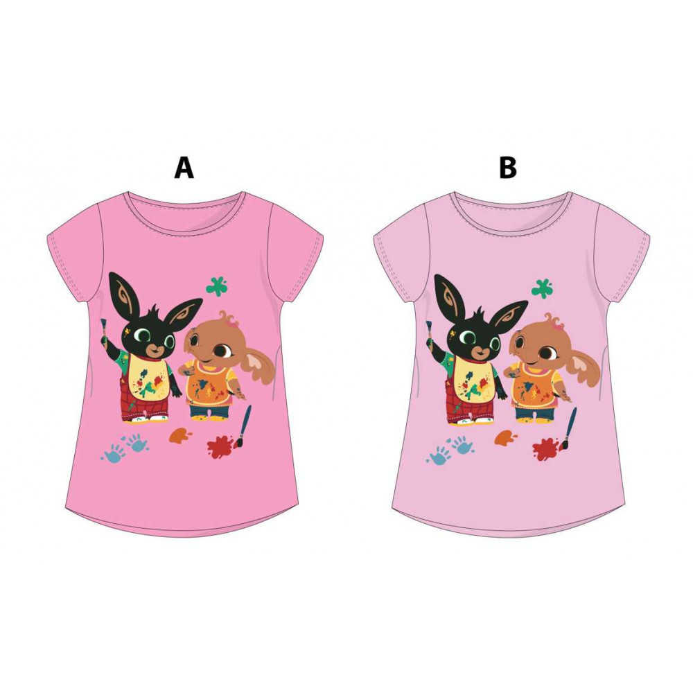 Králíček bing- licence Dívčí tričko - Králíček Bing 962 - 660, světlejší růžová Barva: Růžová, Velikost: 122