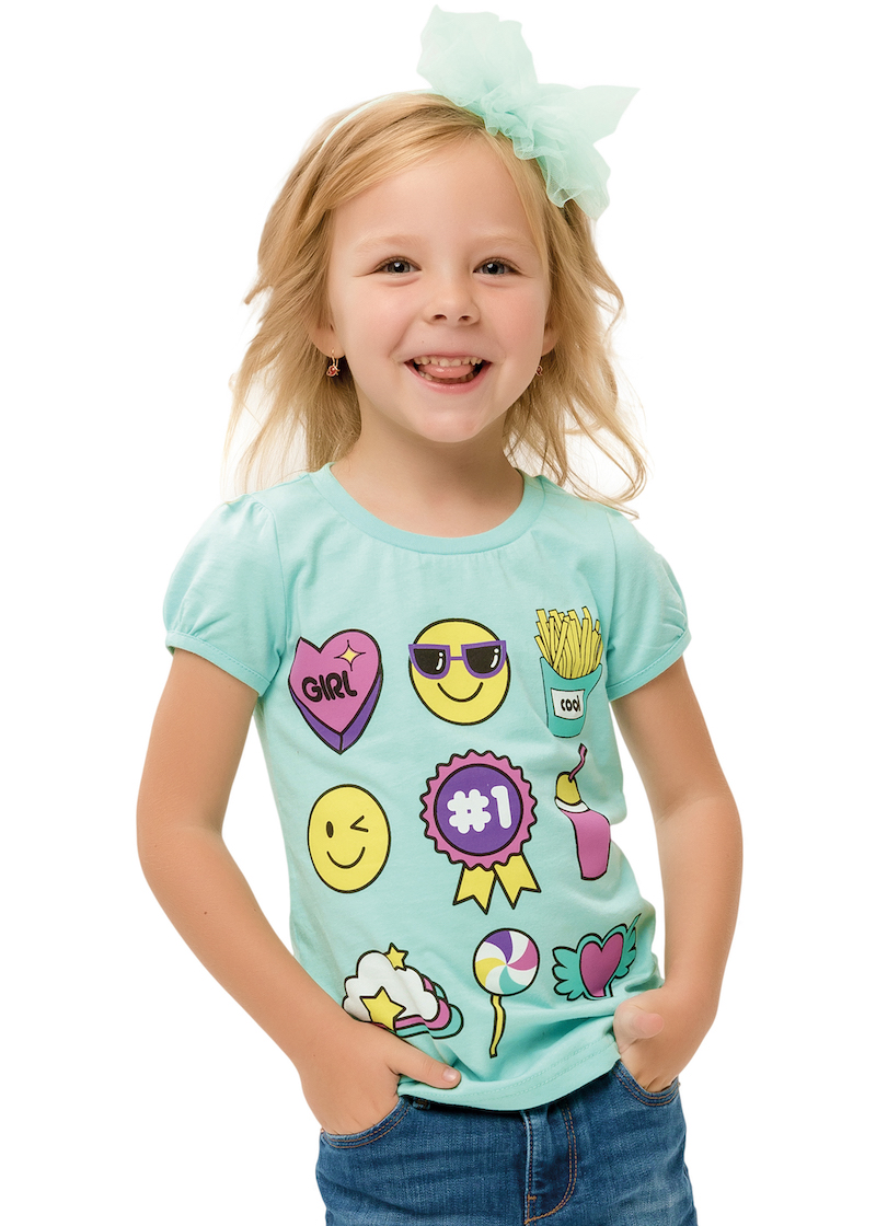Dívčí tričko - WINKIKI WKG 92557, mentolová Barva: Zelinkavá, Velikost: 116