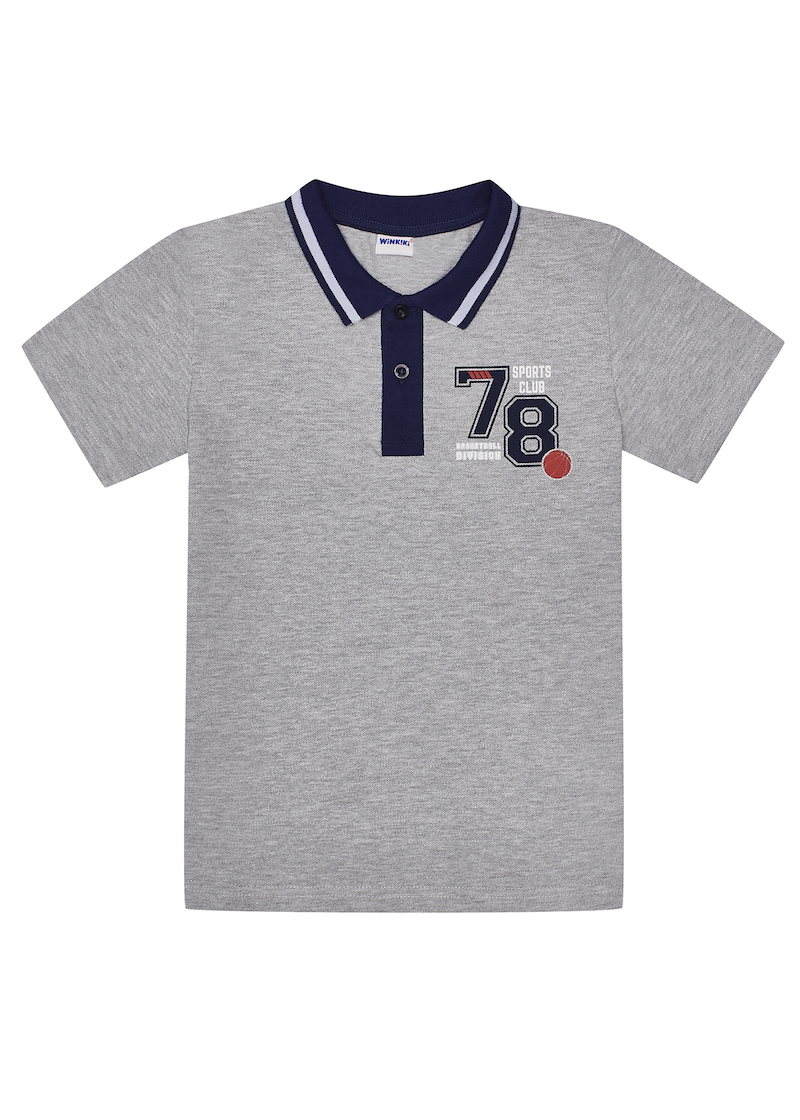 Chlapecké tričko - Winkiki WTB 91426, šedý melír Barva: Šedá, Velikost: 140