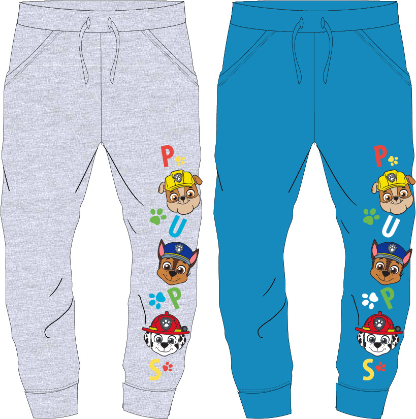 Paw Patrol - Tlapková patrola -Licence Chlapecké tepláky - Paw Patrol 52111696, šedý melír Barva: Šedá, Velikost: 110