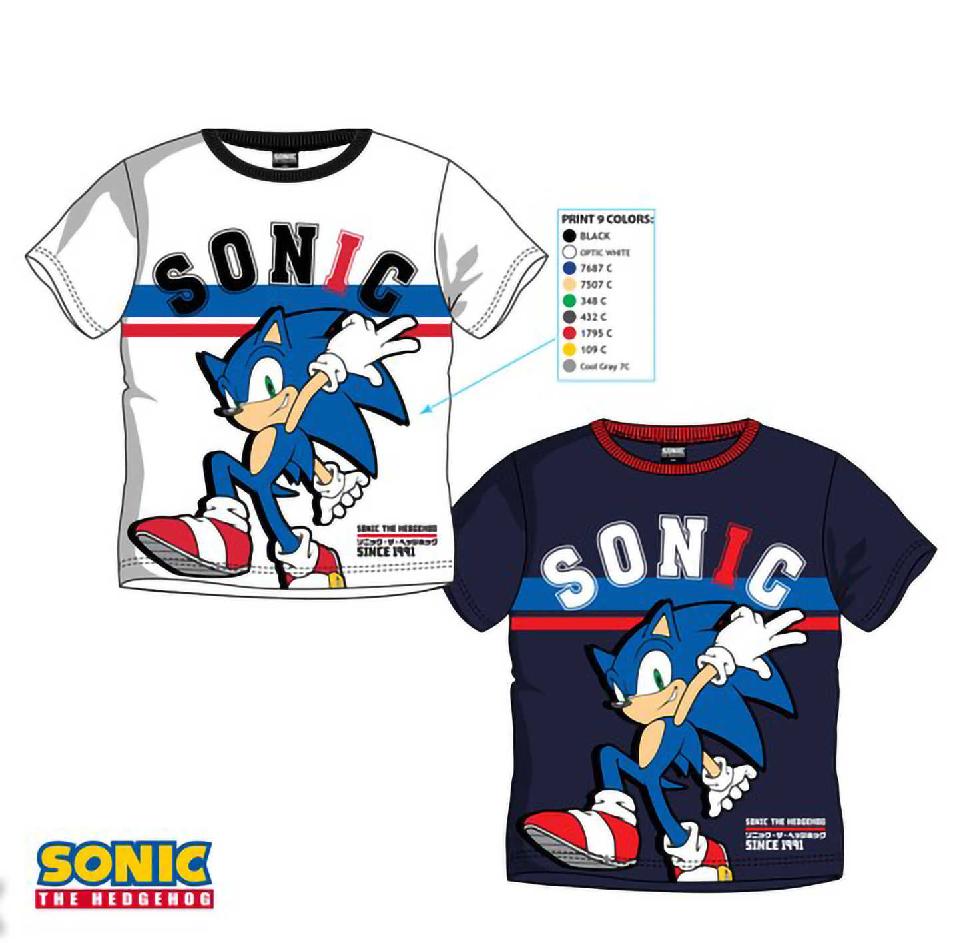 Ježek SONIC - licence Chlapecké triko - Ježek Sonic EV1190, bílá Barva: Bílá, Velikost: 104