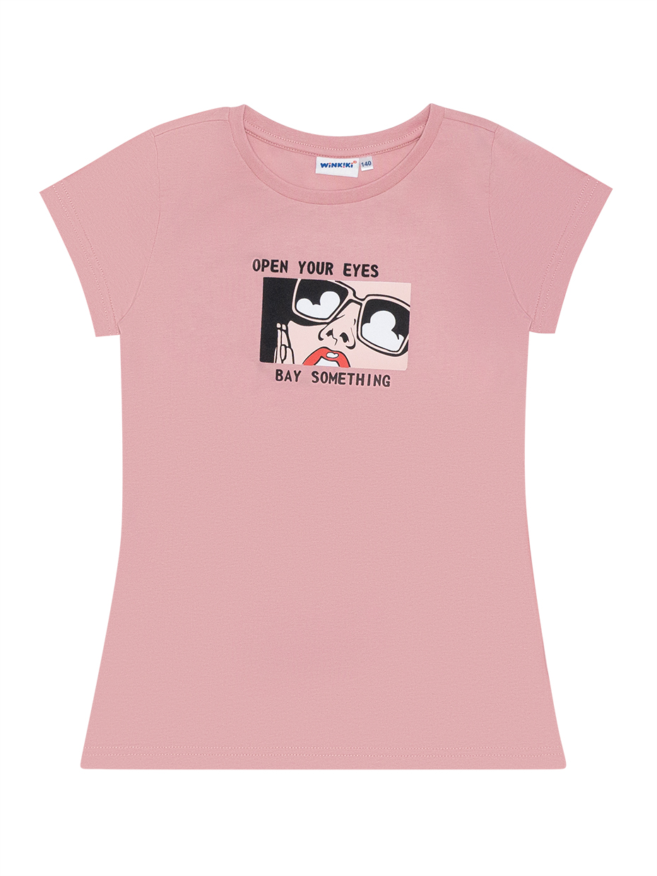 Dívčí tričko - WINKIKI WTG 11967, starorůžová/  231 Barva: Růžová, Velikost: 152