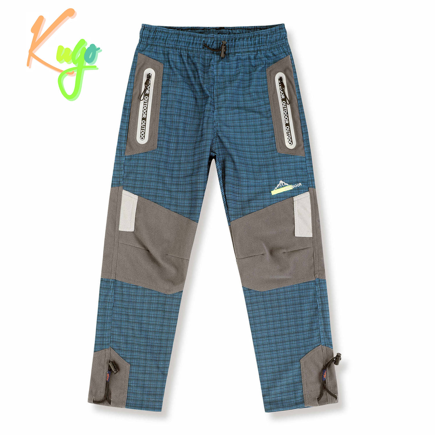 Chlapecké outdoorové kalhoty - KUGO G9781, petrol Barva: Petrol, Velikost: 116