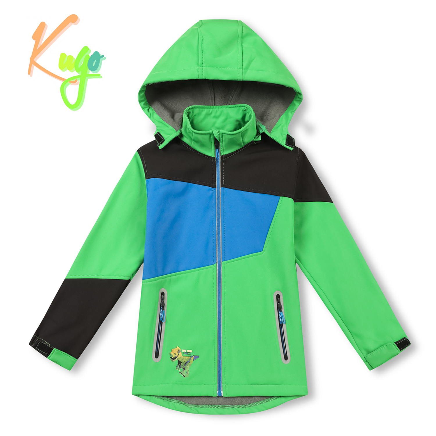 Chlapecká softshellová bunda, zateplená - KUGO HK2525, zelená Barva: Zelená, Velikost: 98