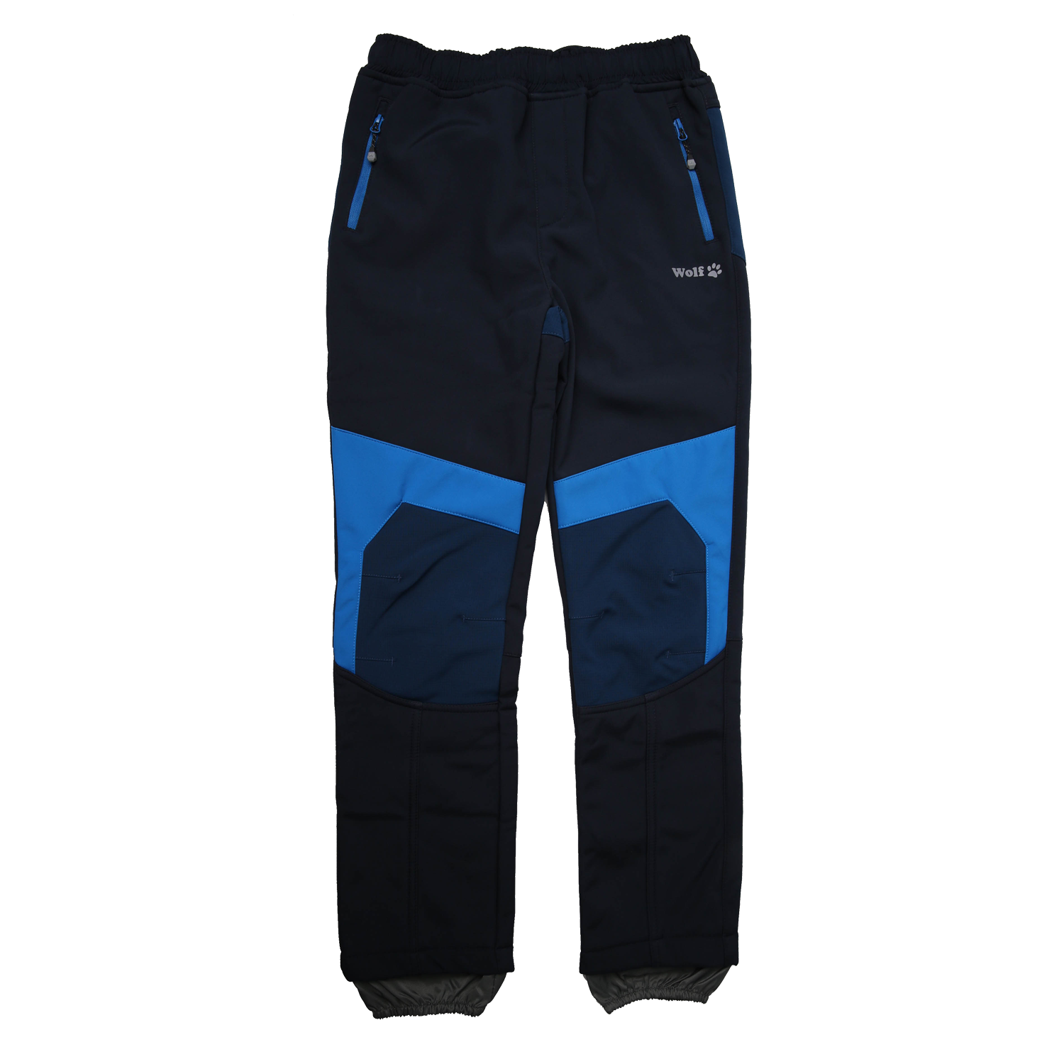 Chlapecké softshellové kalhoty, zateplené - Wolf B2294, tmavě modrá Barva: Modrá tmavě, Velikost: 146