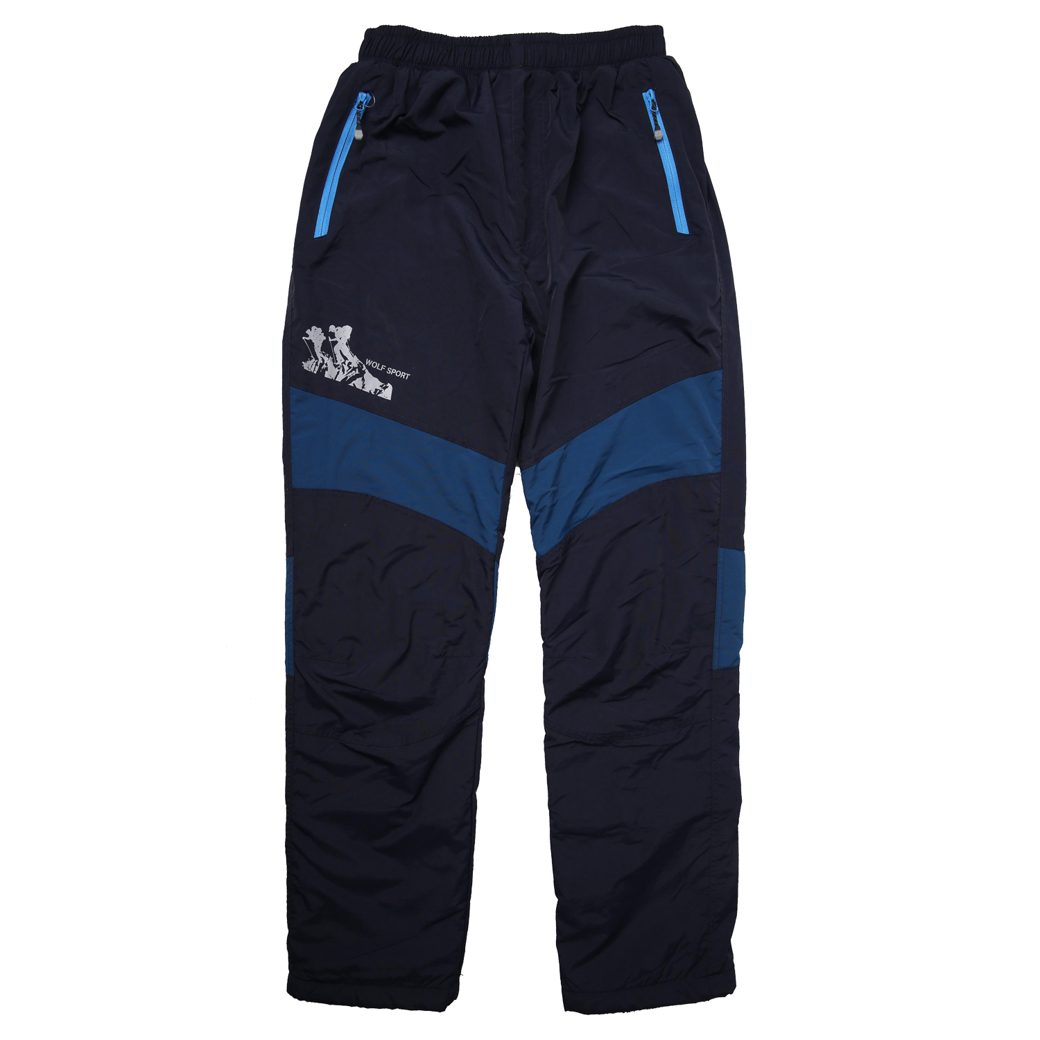 Chlapecké šusťákové kalhoty, zateplené - Wolf B2274, tmavě modrá/ petrol Barva: Modrá tmavě, Velikost: 164