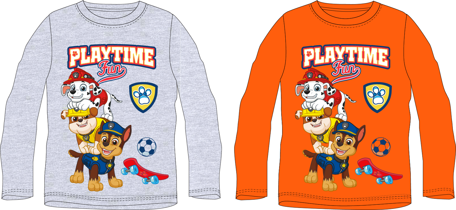 Paw Patrol - Tlapková patrola -Licence Chlapecké tričko - Paw Patrol 52022031, šedý melír Barva: Šedá, Velikost: 98