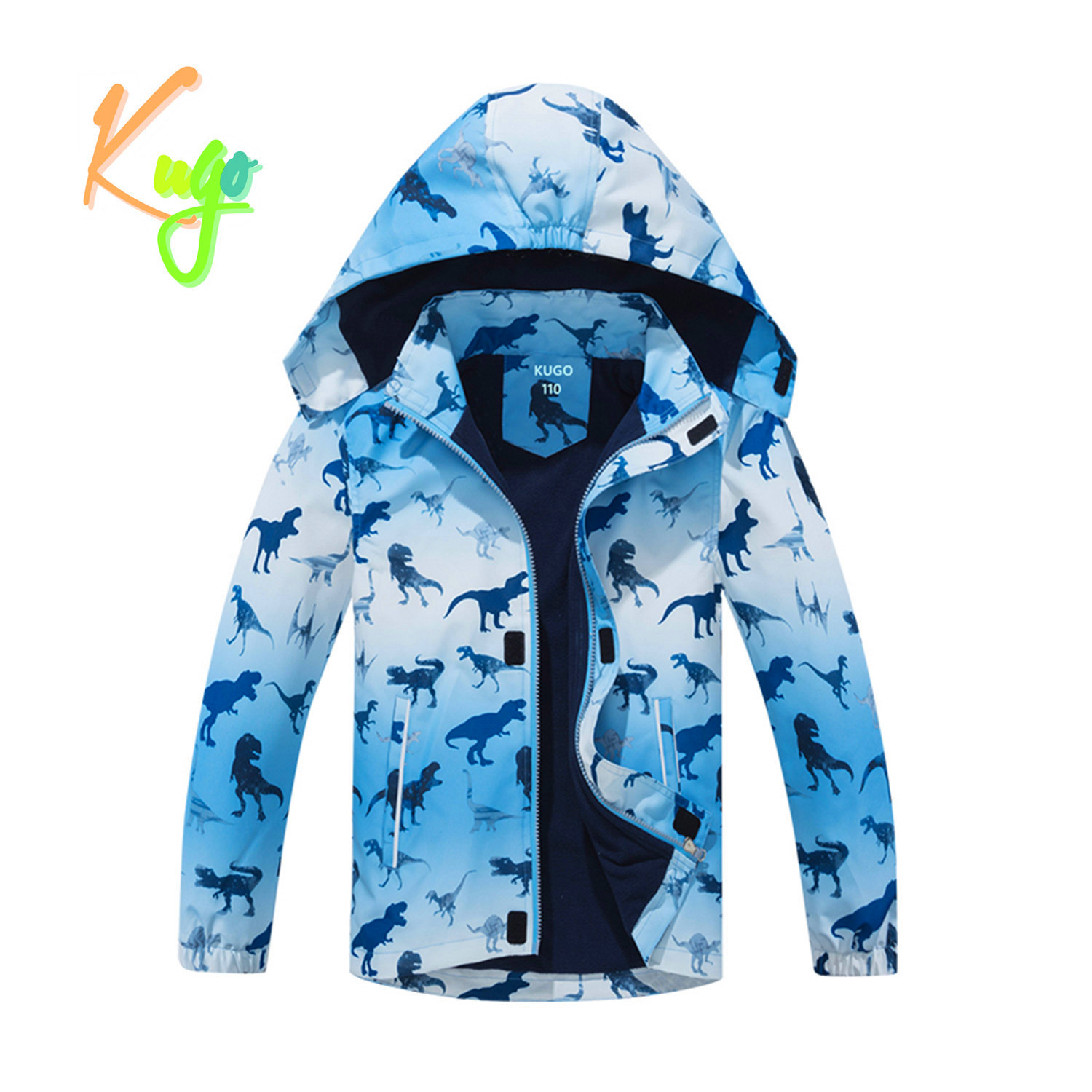 Chlapecká podzimní bunda, zateplená - KUGO B2839, světle modrá Barva: Modrá, Velikost: 98/104