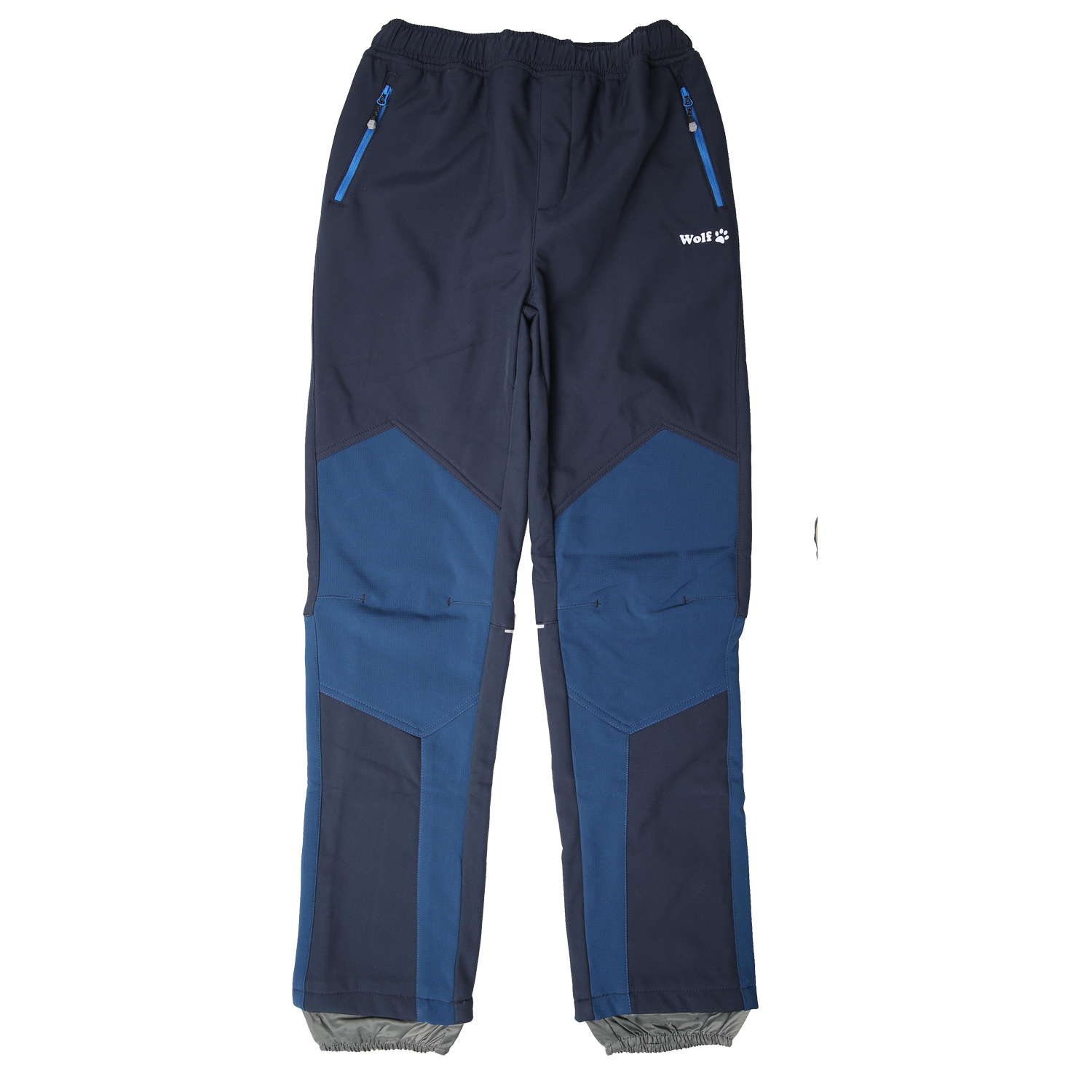 Chlapecké softshellové kalhoty, zateplené - Wolf B2297, tmavě modrá/petrol Barva: Modrá, Velikost: 146