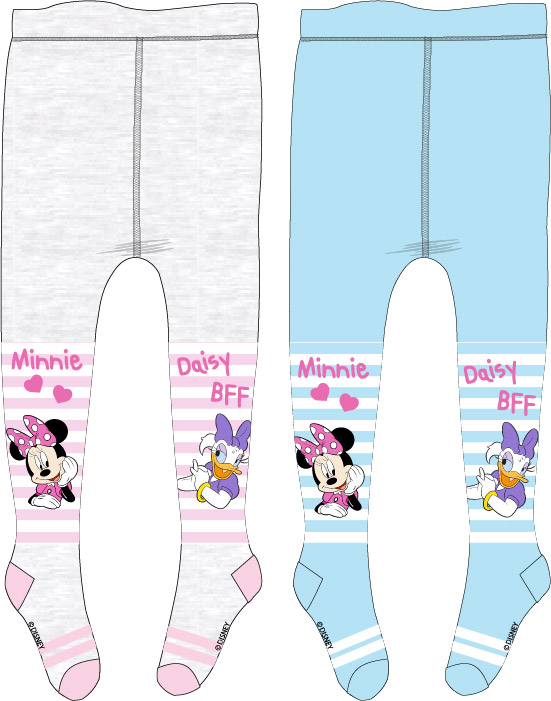 Minnie Mouse - licence Dívčí punčocháče - Minnie Mouse 5236A342, světle šedá/ růžový proužek Barva: Šedá, Velikost: 104-110