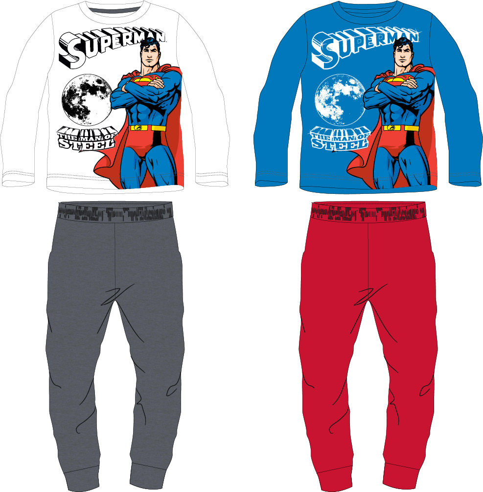 superman-licence Chlapecké pyžamo - Superman 5204302, modrá/ červené kalhoty Barva: Modrá, Velikost: 104
