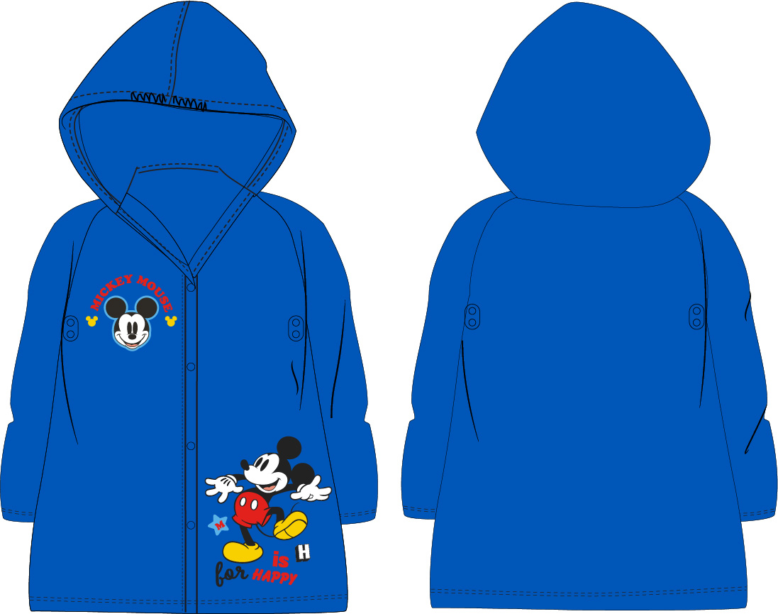 Mickey Mouse - licence Chlapecká pláštěnka - Mickey Mouse 5228A328, modrá Barva: Modrá, Velikost: 122-128