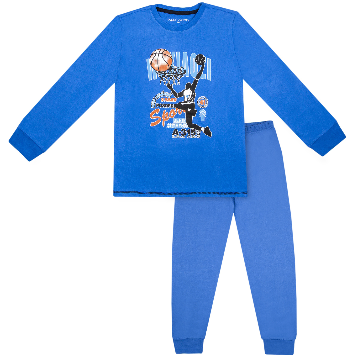Chlapecké pyžamo - Wolf S2256B, modrá Barva: Modrá, Velikost: 140