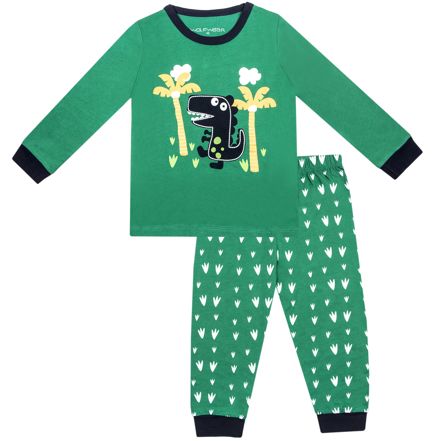 Chlapecké pyžamo - Wolf S2254, zelená Barva: Zelená, Velikost: 104