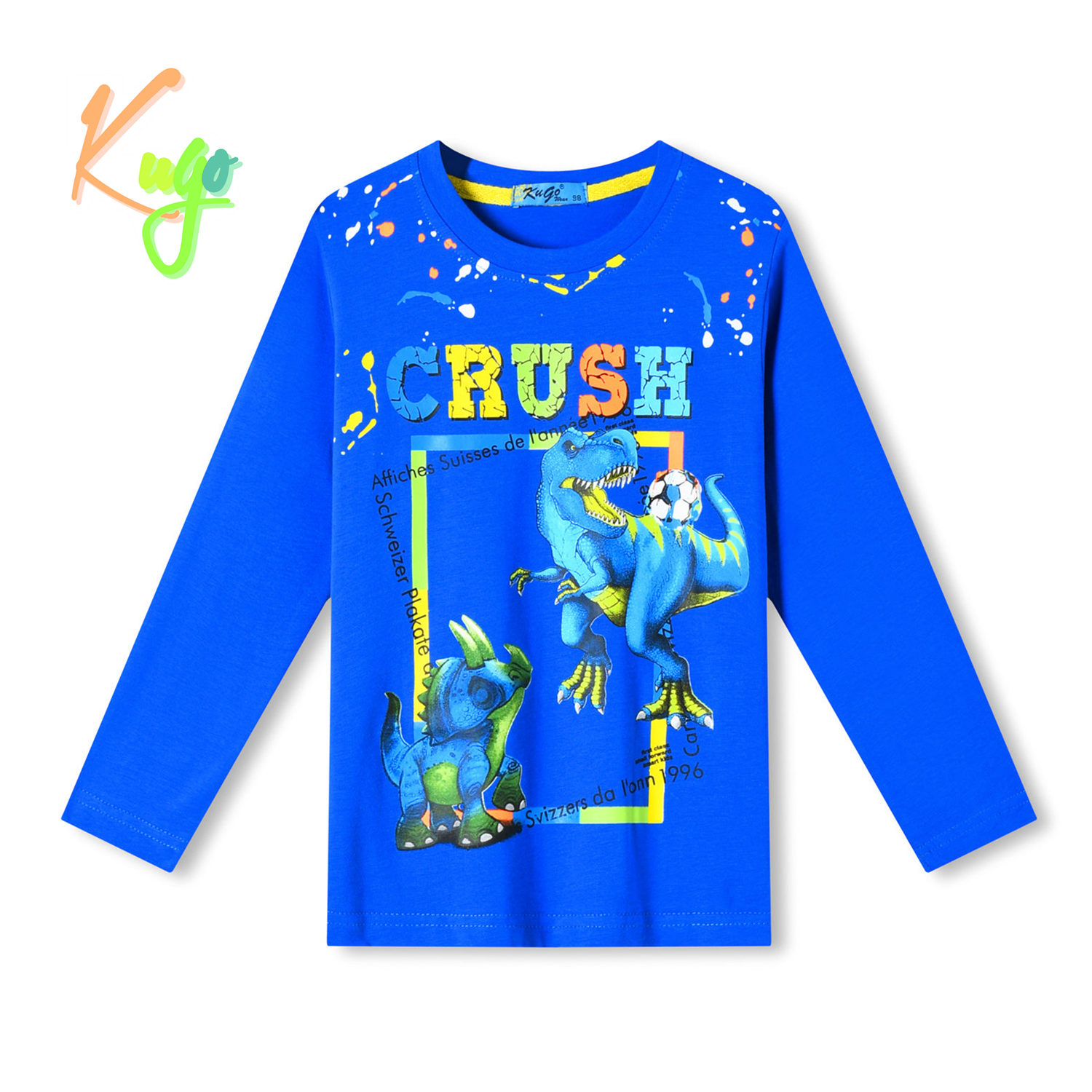 Chlapecké tričko - KUGO HC0755, modrá Barva: Modrá, Velikost: 110