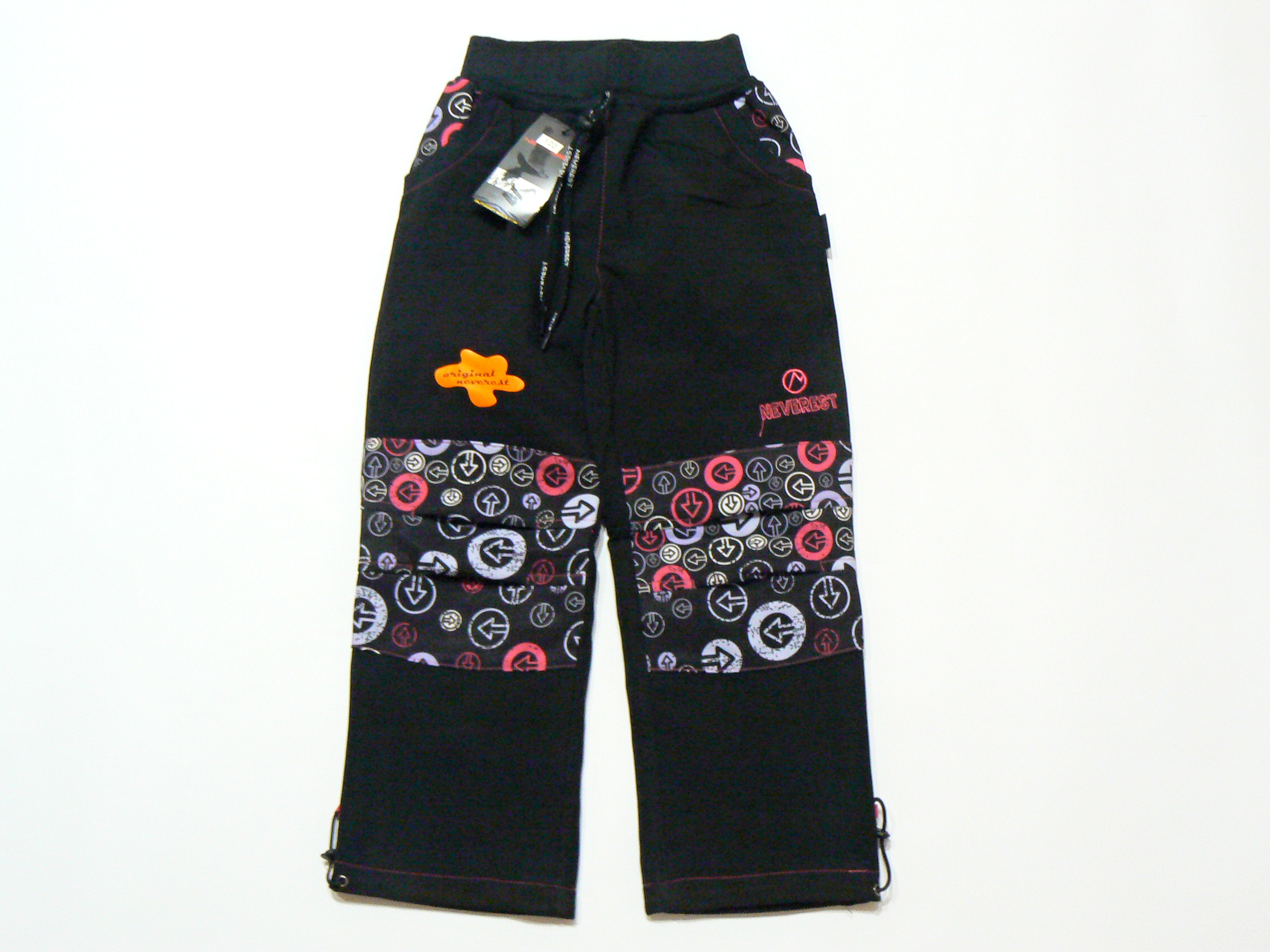 Dívčí softshellové kalhoty - NEVEREST F7281C, vel.122-152 Barva: Černá, Velikost: 152