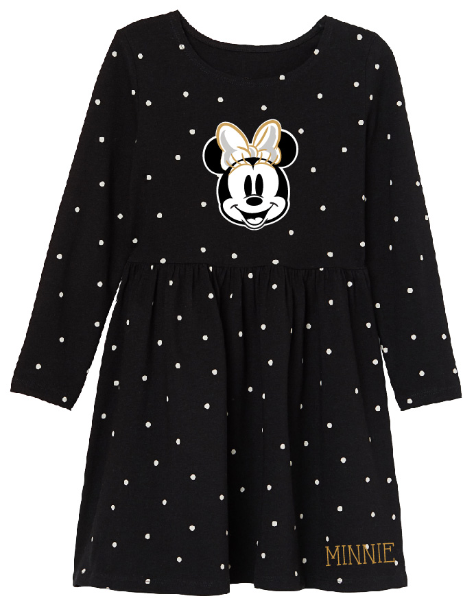 Minnie Mouse - licence Dívčí šaty - Minnie Mouse 52238923, černá Barva: Černá, Velikost: 110