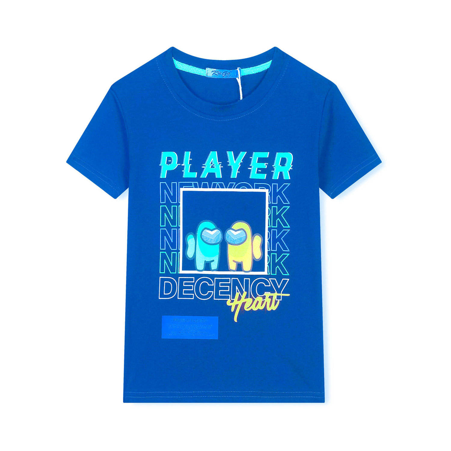 Chlapecké tričko - KUGO HC0699, modrá Barva: Modrá, Velikost: 122