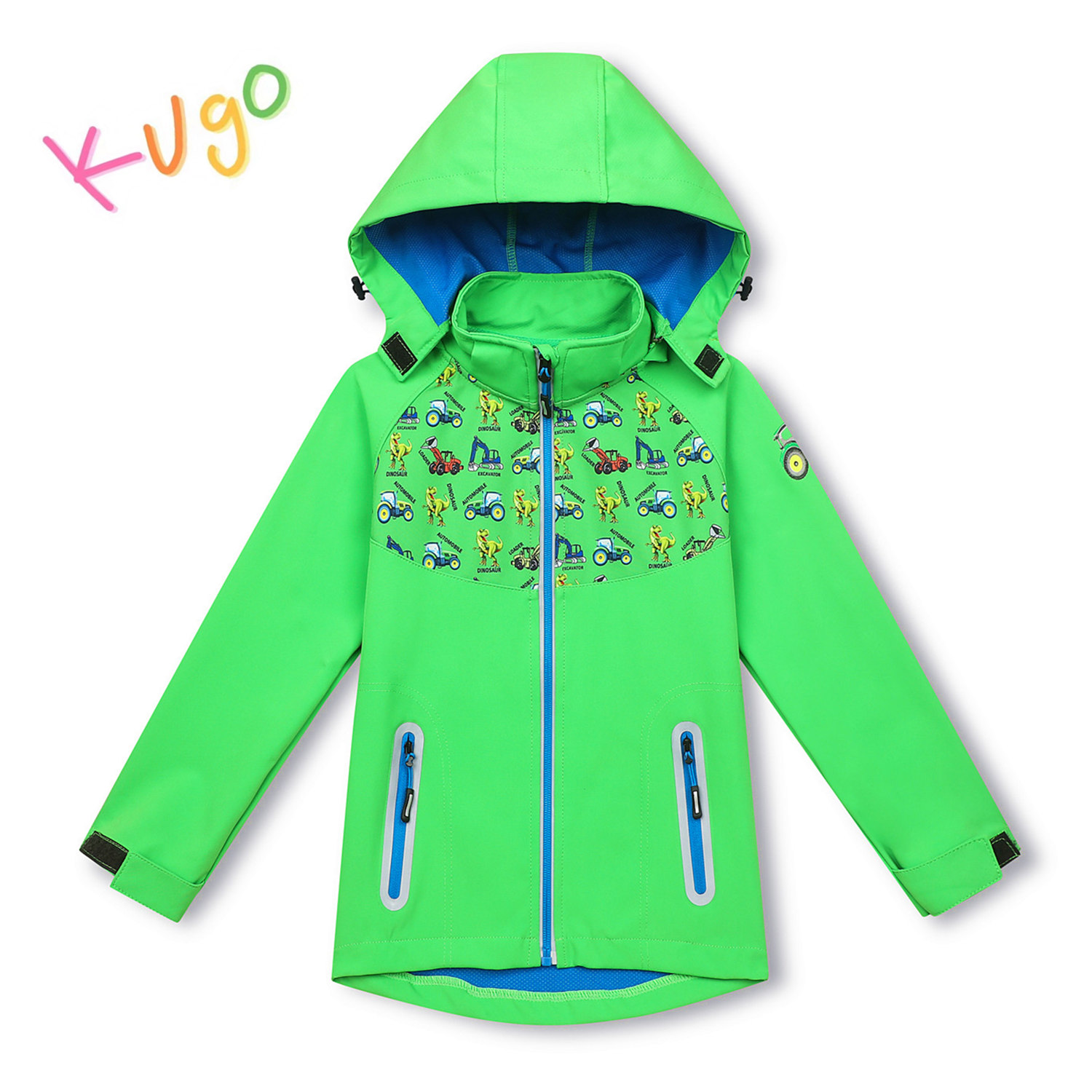 Chlapecká softshellová bunda - KUGO HK3121, zelená Barva: Zelená, Velikost: 86