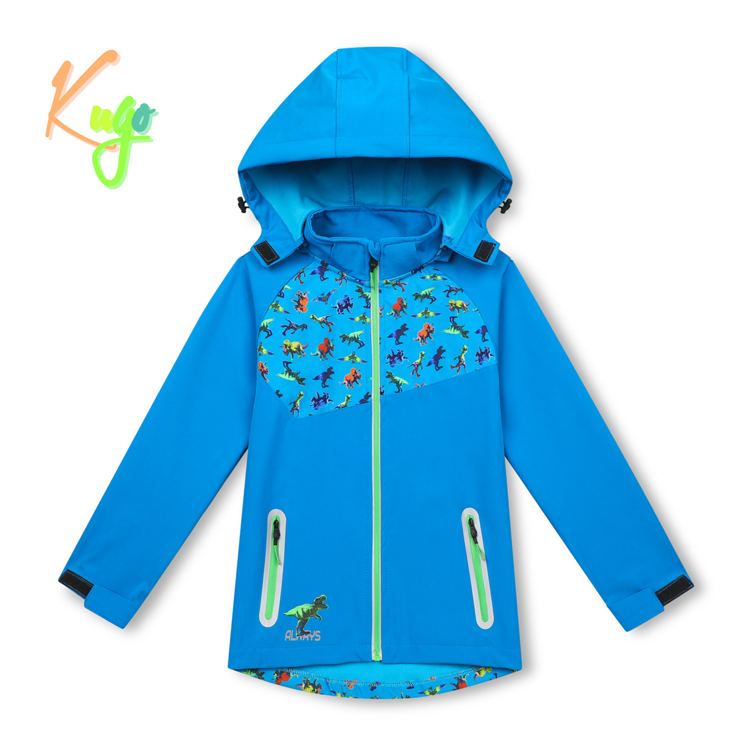 Chlapecká softshellová bunda - KUGO HK3123, modrá Barva: Modrá, Velikost: 98