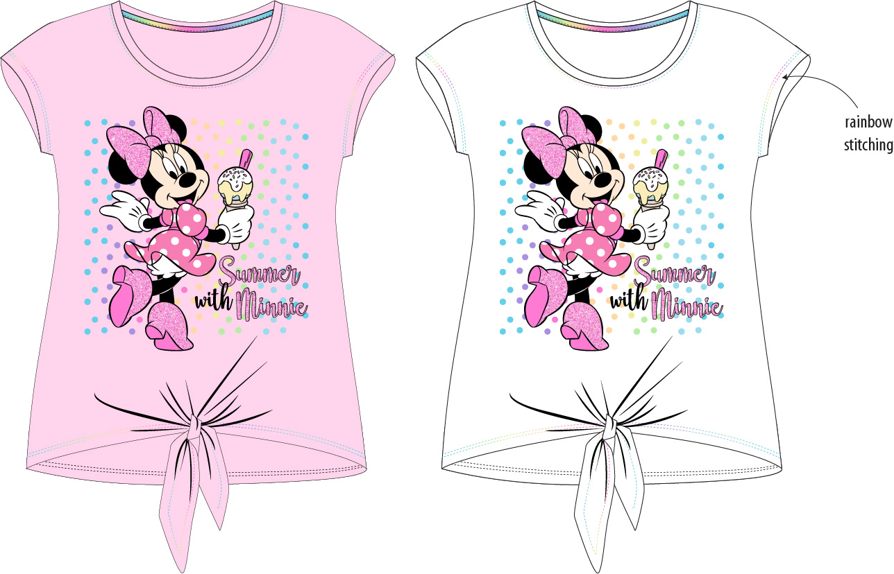 Minnie Mouse - licence Dívčí tričko - Minnie Mouse 52029475, bílá Barva: Bílá, Velikost: 110