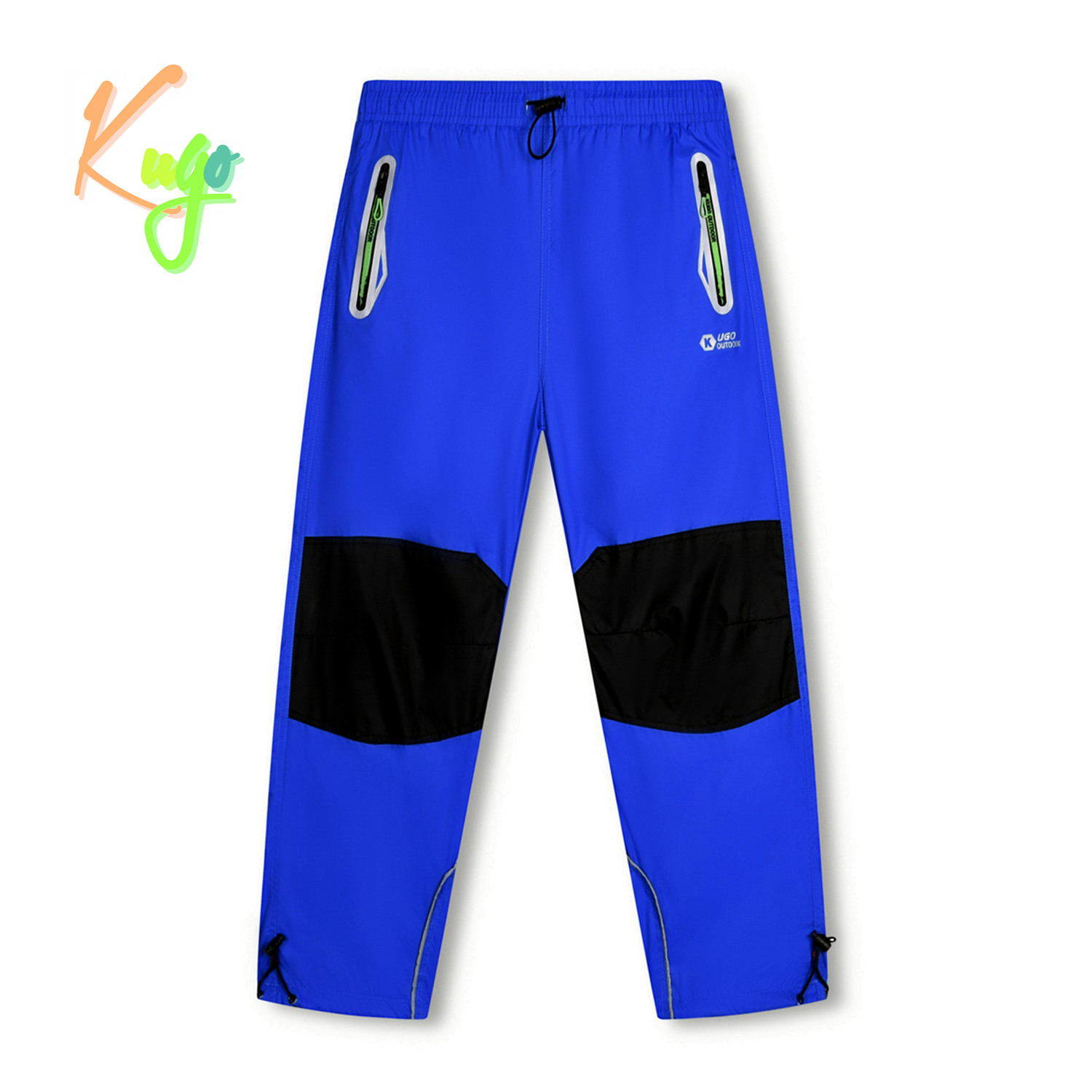 Chlapecké šusťákové kalhoty - KUGO SK7740, modrá Barva: Modrá, Velikost: 158