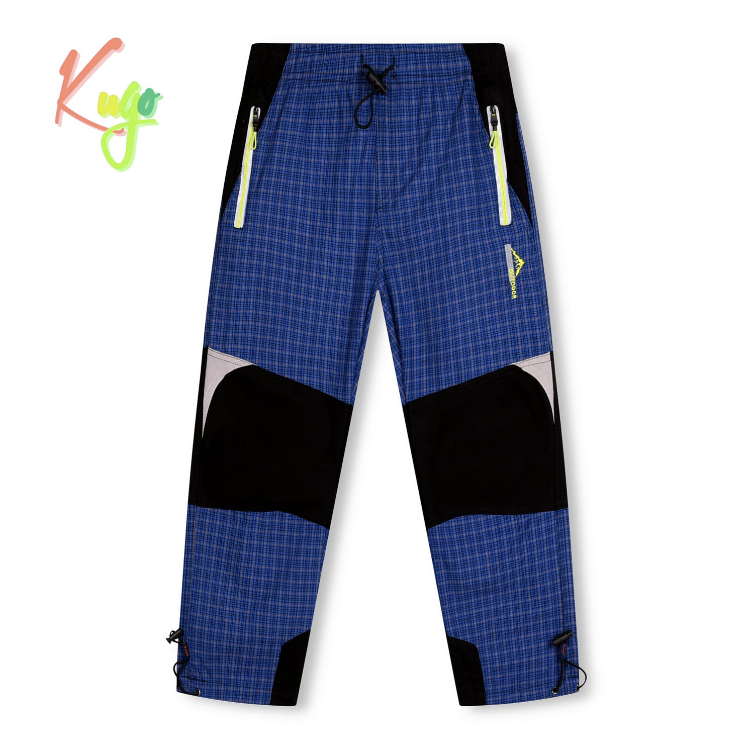 Chlapecké plátěné kalhoty - KUGO FK7605, modrá Barva: Modrá, Velikost: 146