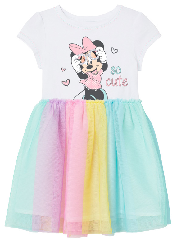 Minnie Mouse - licence Dívčí šaty - Minnie Mouse 52238401, bílá Barva: Bílá, Velikost: 104