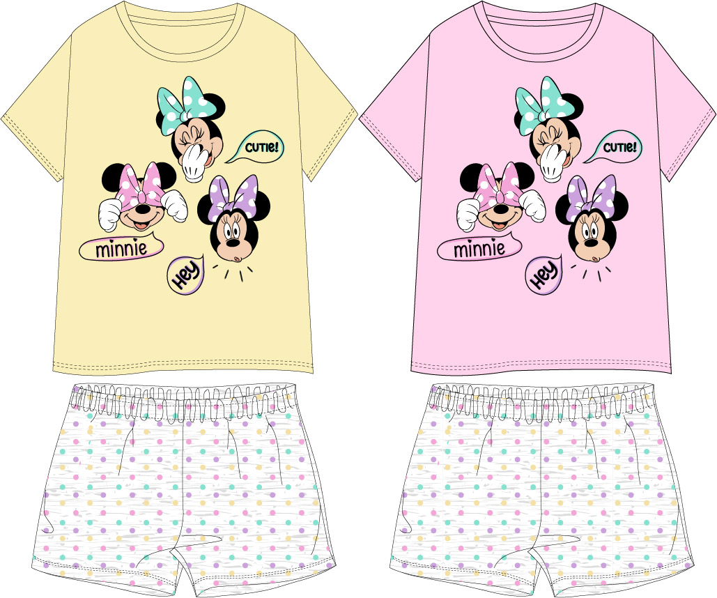 Minnie Mouse - licence Dívčí pyžamo - Minnie Mouse 5204A385, žlutá Barva: Žlutá, Velikost: 134