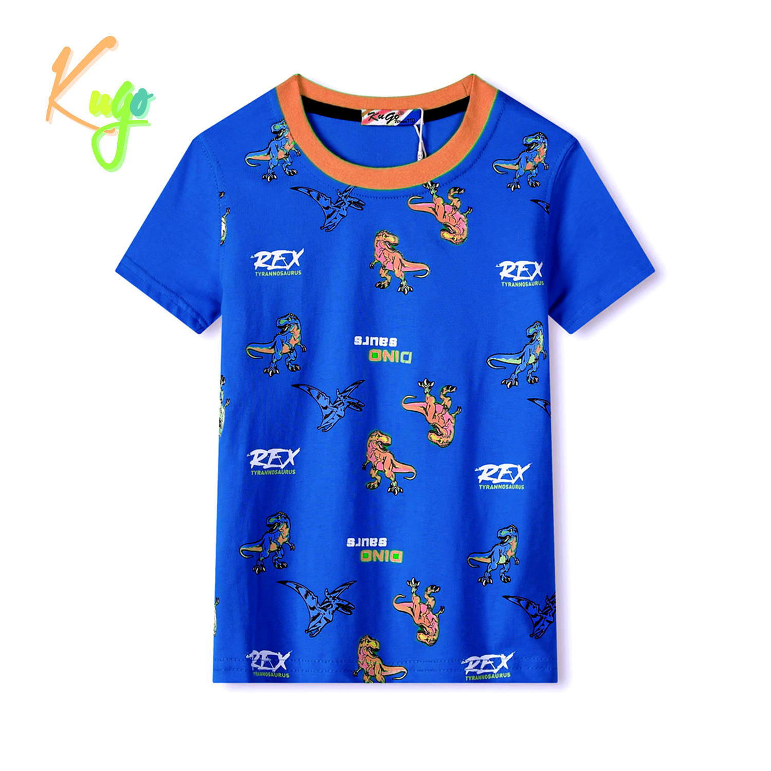 Chlapecké tričko - KUGO TM8574C, modrá Barva: Modrá, Velikost: 122