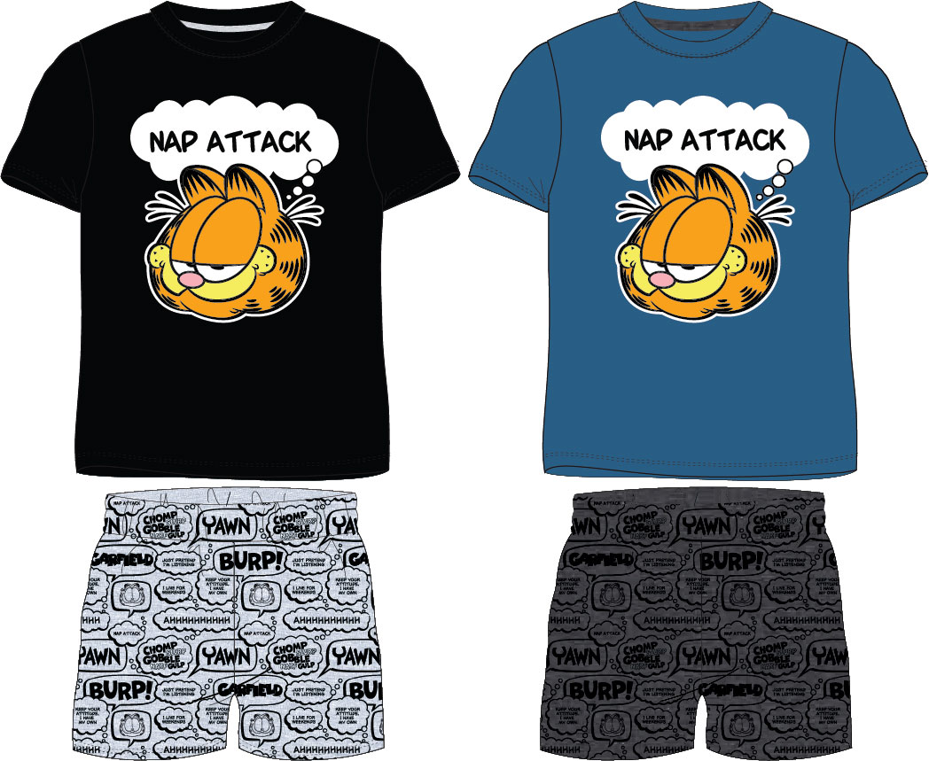 Chlapecké pyžamo - Garfield 5204107, černá / šedá Barva: Černá, Velikost: 158