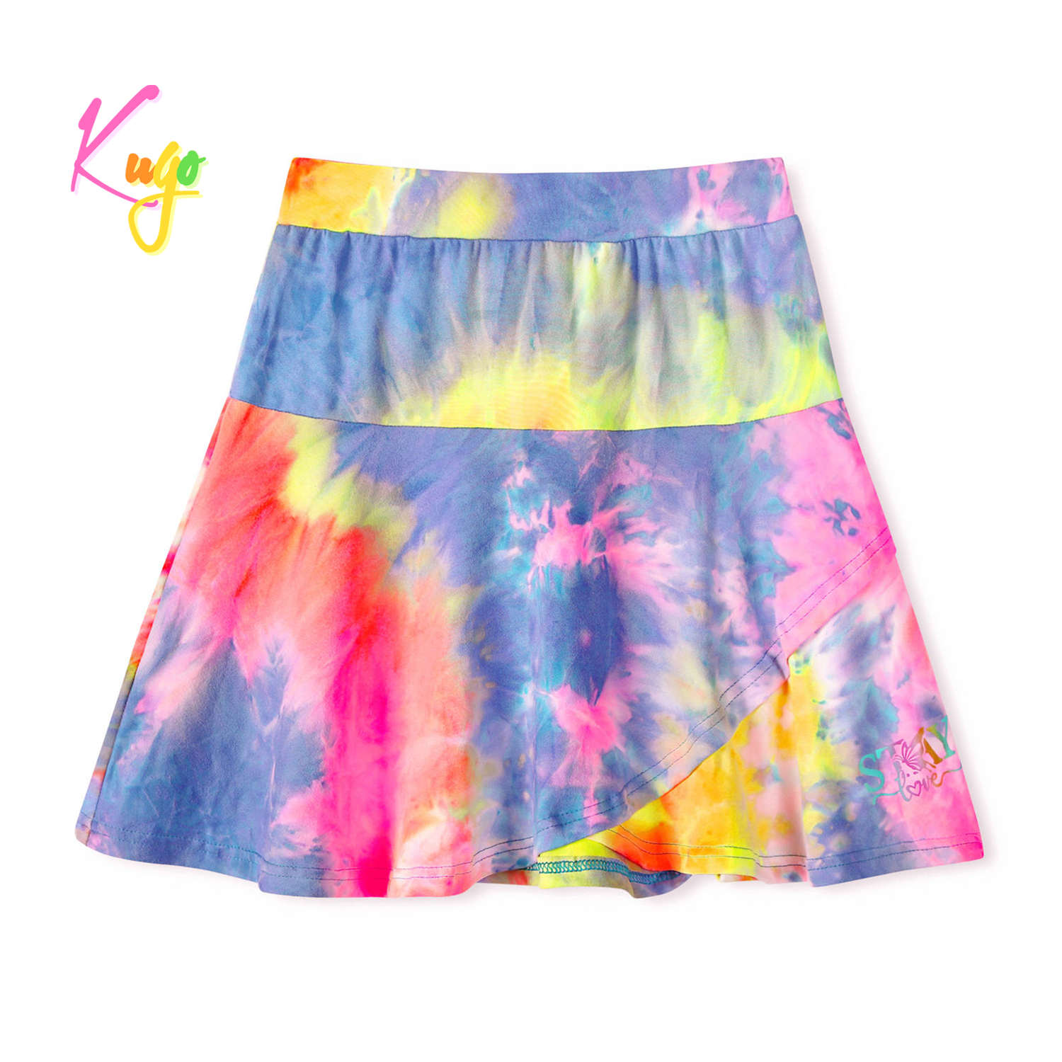 Dívčí sukně - KUGO CY1003, duhová světlejší Barva: Mix barev, Velikost: 140