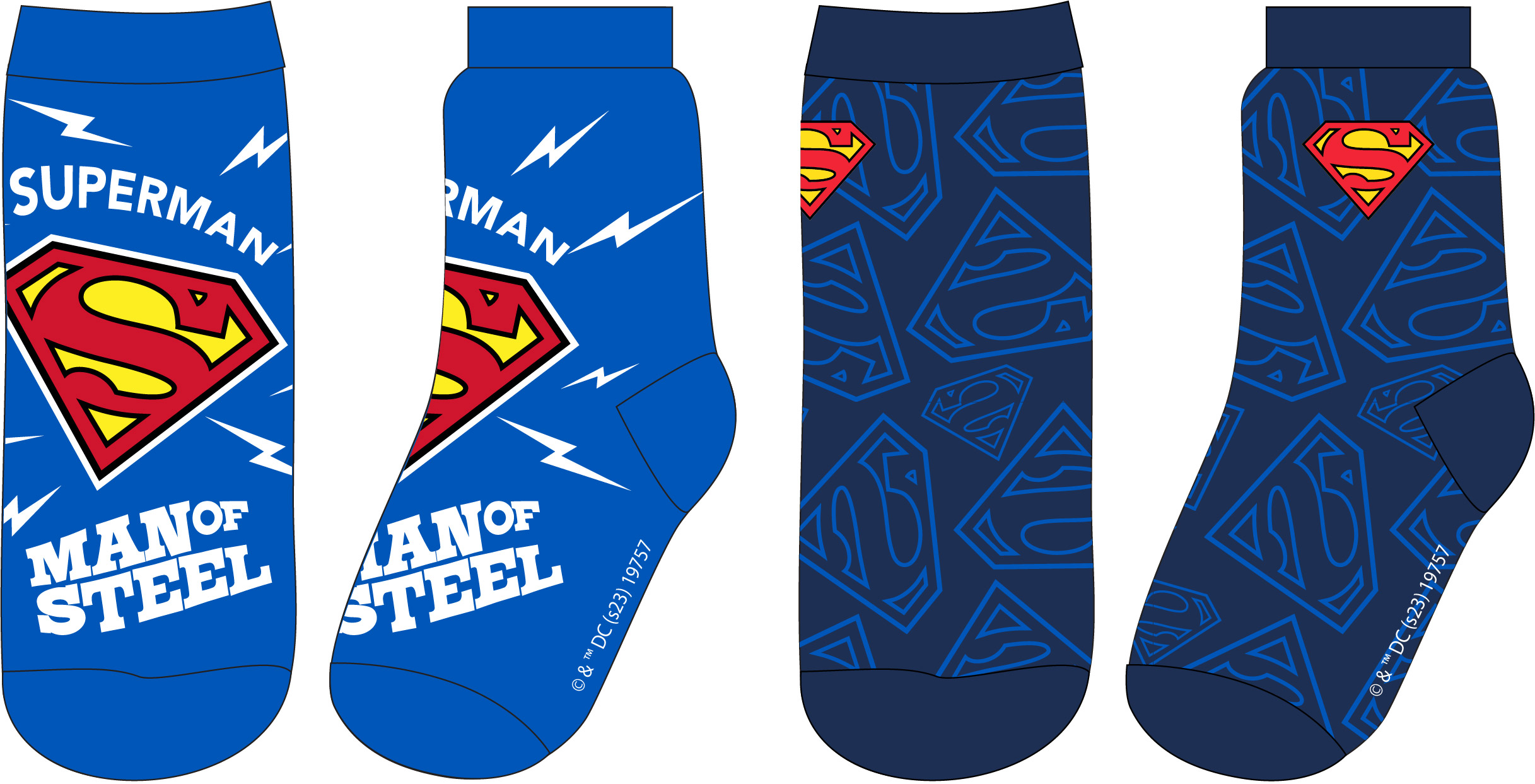 superman-licence Chlapecké ponožky - Superman 5234314, modrá Barva: Modrá, Velikost: 23-26