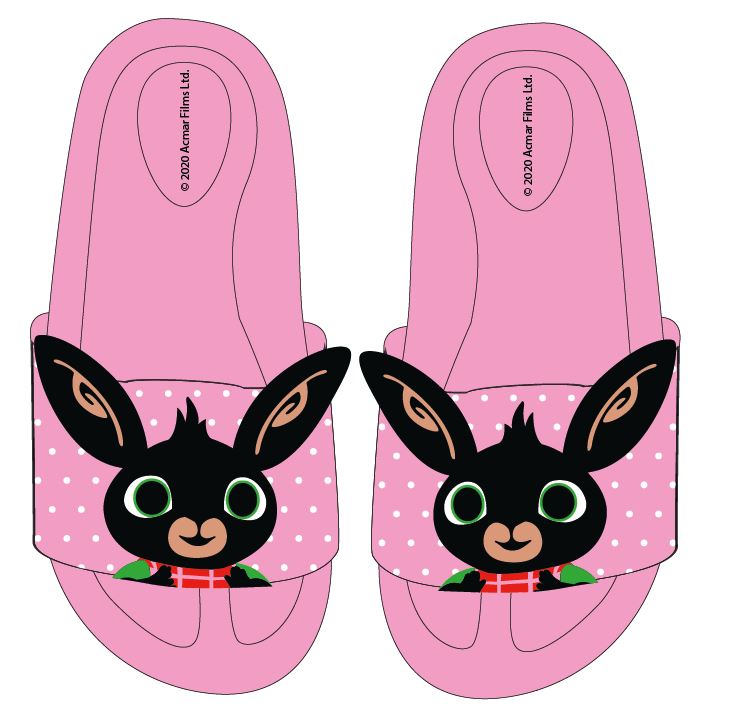 Králíček bing- licence Dívčí pantofle - Králíček Bing 5251065, růžová Barva: Růžová, Velikost: 31-32