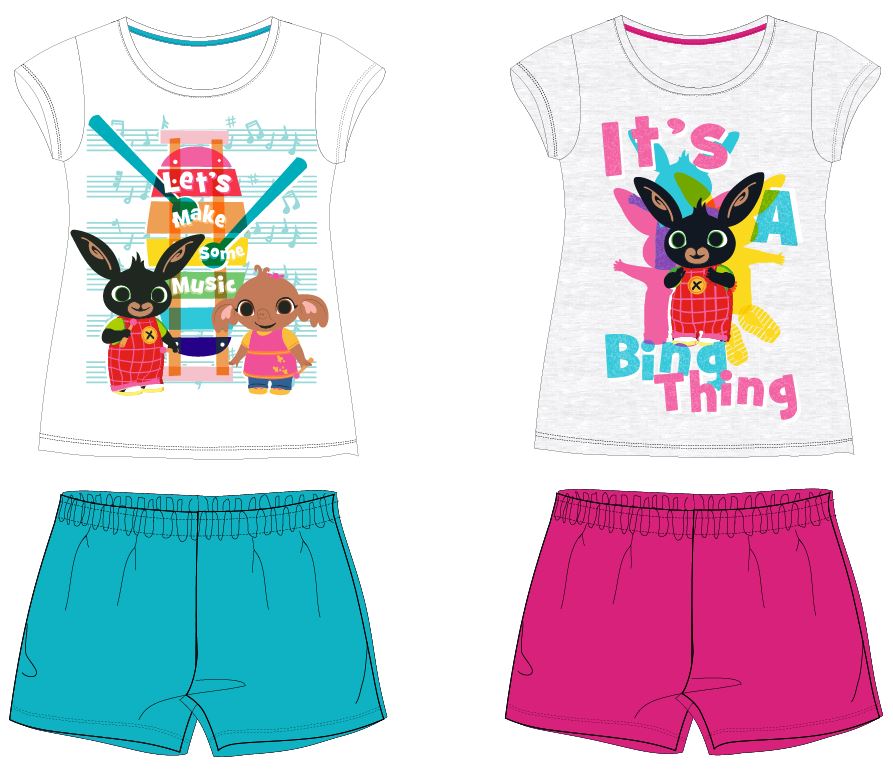 Králíček bing- licence Dívčí pyžamo - Králíček Bing 5204060, šedá / růžová Barva: Šedá, Velikost: 92