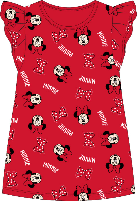 Minnie Mouse - licence Dívčí noční košile - Minnie Mouse 5204A327, červená Barva: Červená, Velikost: 110-116