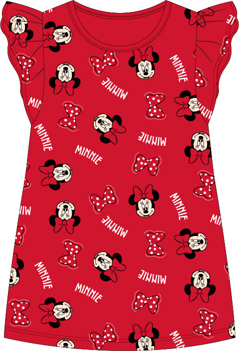 Minnie Mouse - licence Dívčí noční košile - Minnie Mouse 5204A327, červená Barva: Červená, Velikost: 122-128