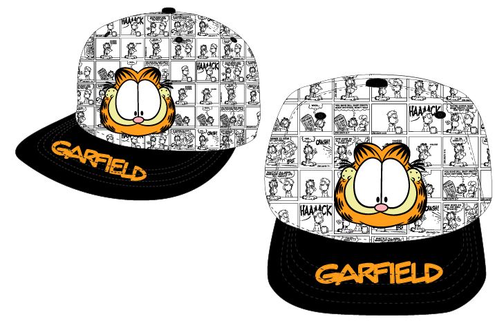 Chlapecká kšiltovka - Garfield 5239111, bílá / černá Barva: Bílá, Velikost: velikost 54
